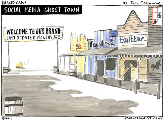 Social Media Ghost Town by Tom Fishburn
