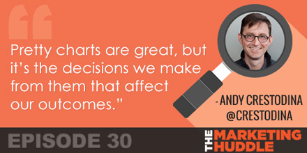 “Pretty charts are great, but it’s the decisions we make from them that affect our outcomes.” - Andy Crestodina