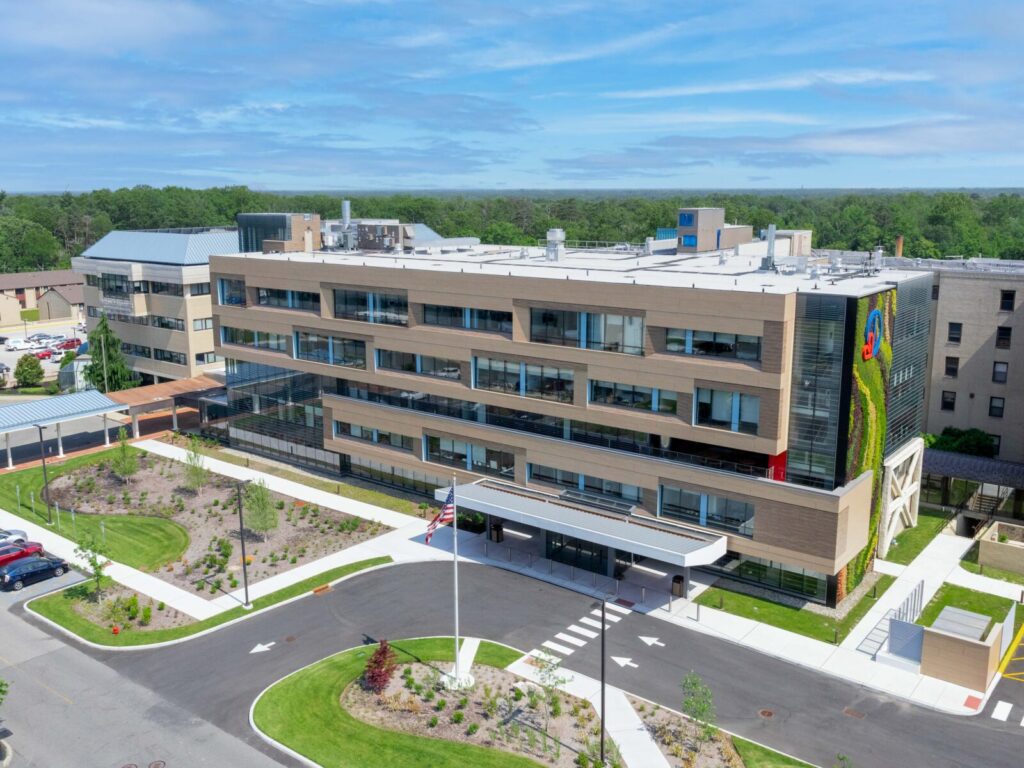 A photo of the Deborah Heart and Lung Center campus in Brownsville, New Jersey